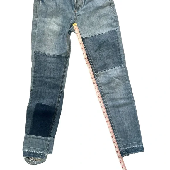 Free People Jax Patched Skinny Jeans Size 26 - Picture 6 of 12